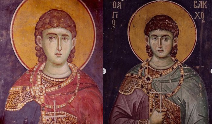 Sergio y Baco, santos